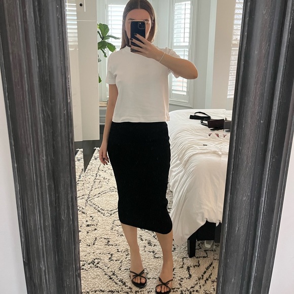 SOLD Michael Kors black midi skirt size XXS - Picture 1 of 5